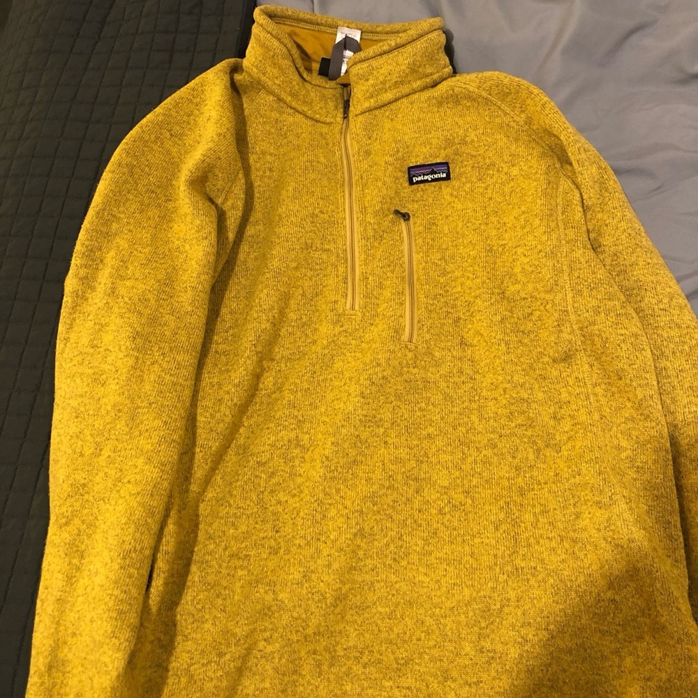 Mens Yellow Patagonia Pullover